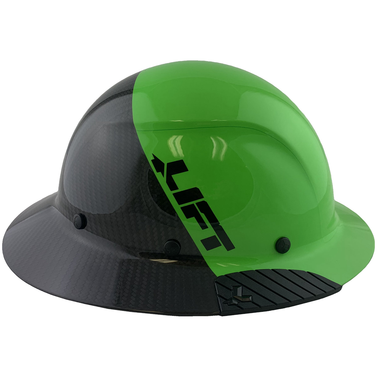 Hard Hat LIFT Safety DAX Carbon Fiber Full Brim (HDFM-17KG