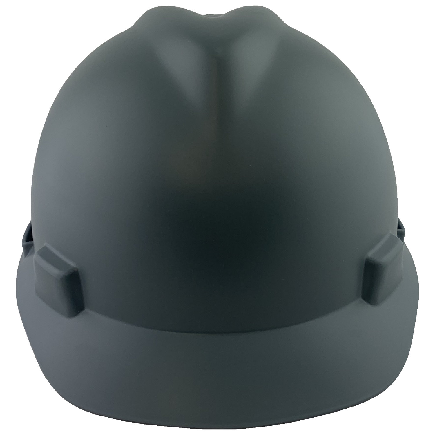 MSA V-Gard Cap Style Hard Hats with One Touch Suspensions Matte Gray  - Front View