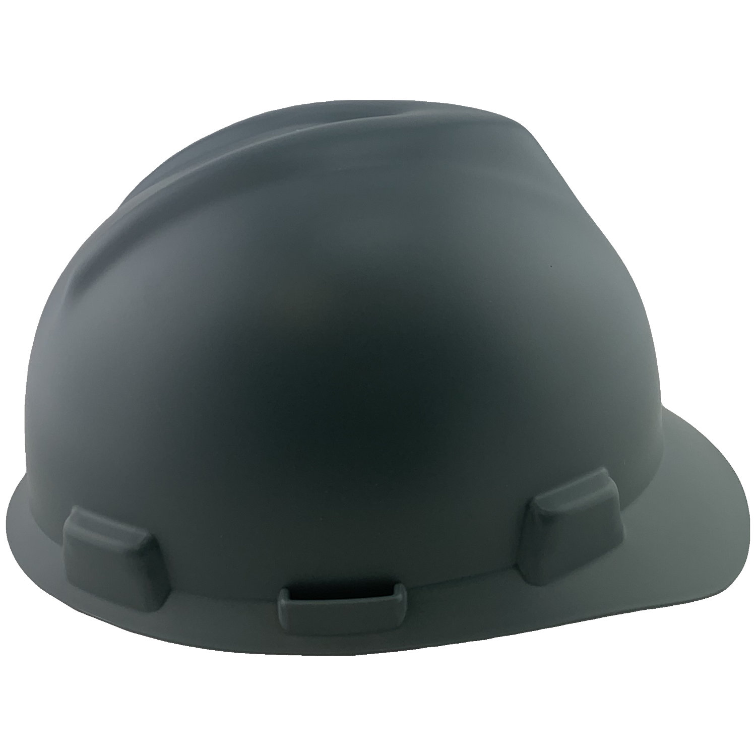 MSA V-Gard Cap Style Hard Hats with One Touch Suspensions Matte Gray  - Right View