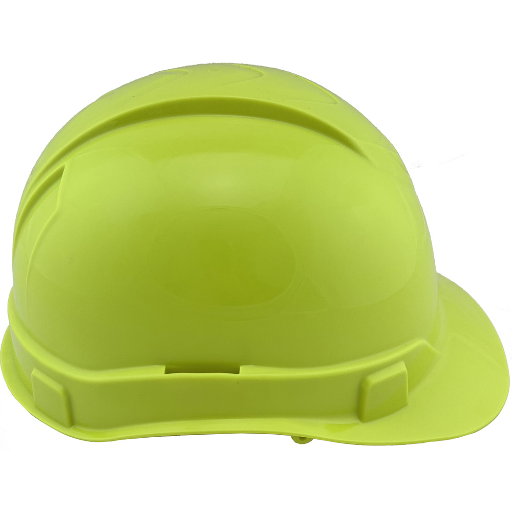 Pyramex Ridgeline Cap Style Hard Hats Hi Viz Lime - Right