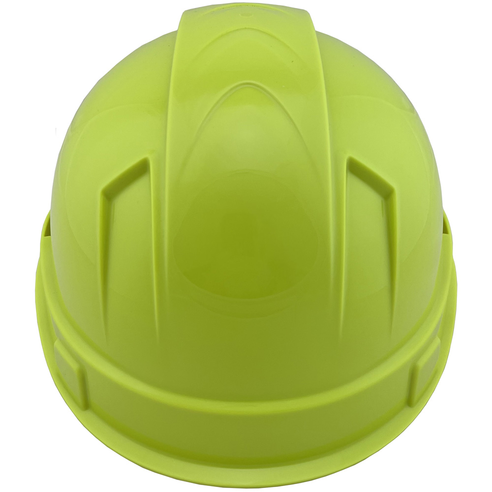 Pyramex Ridgeline Cap Style Hard Hats Hi Viz Lime - Back