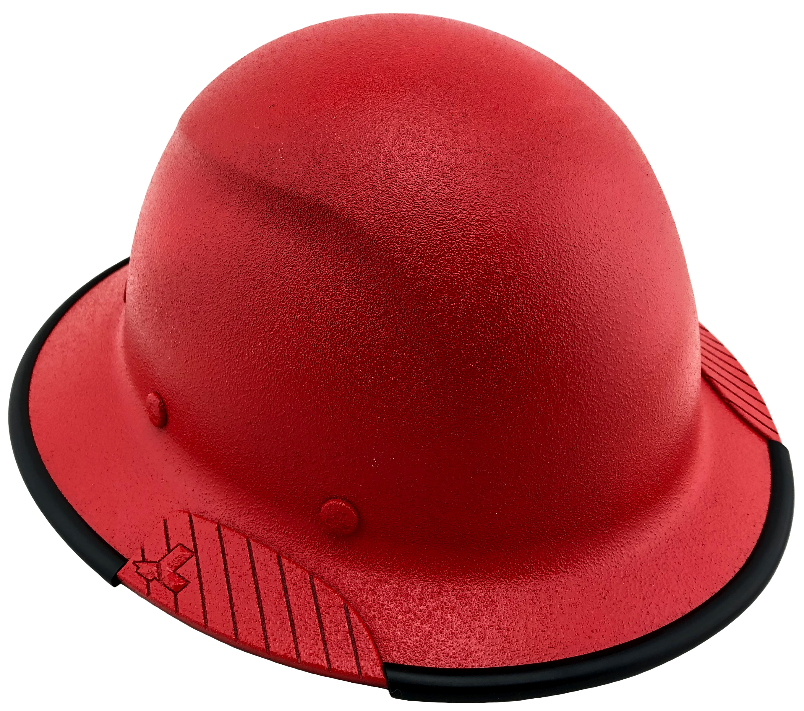 DAX Fiberglass Composite Hard Hat - Full Brim Textured Red 
