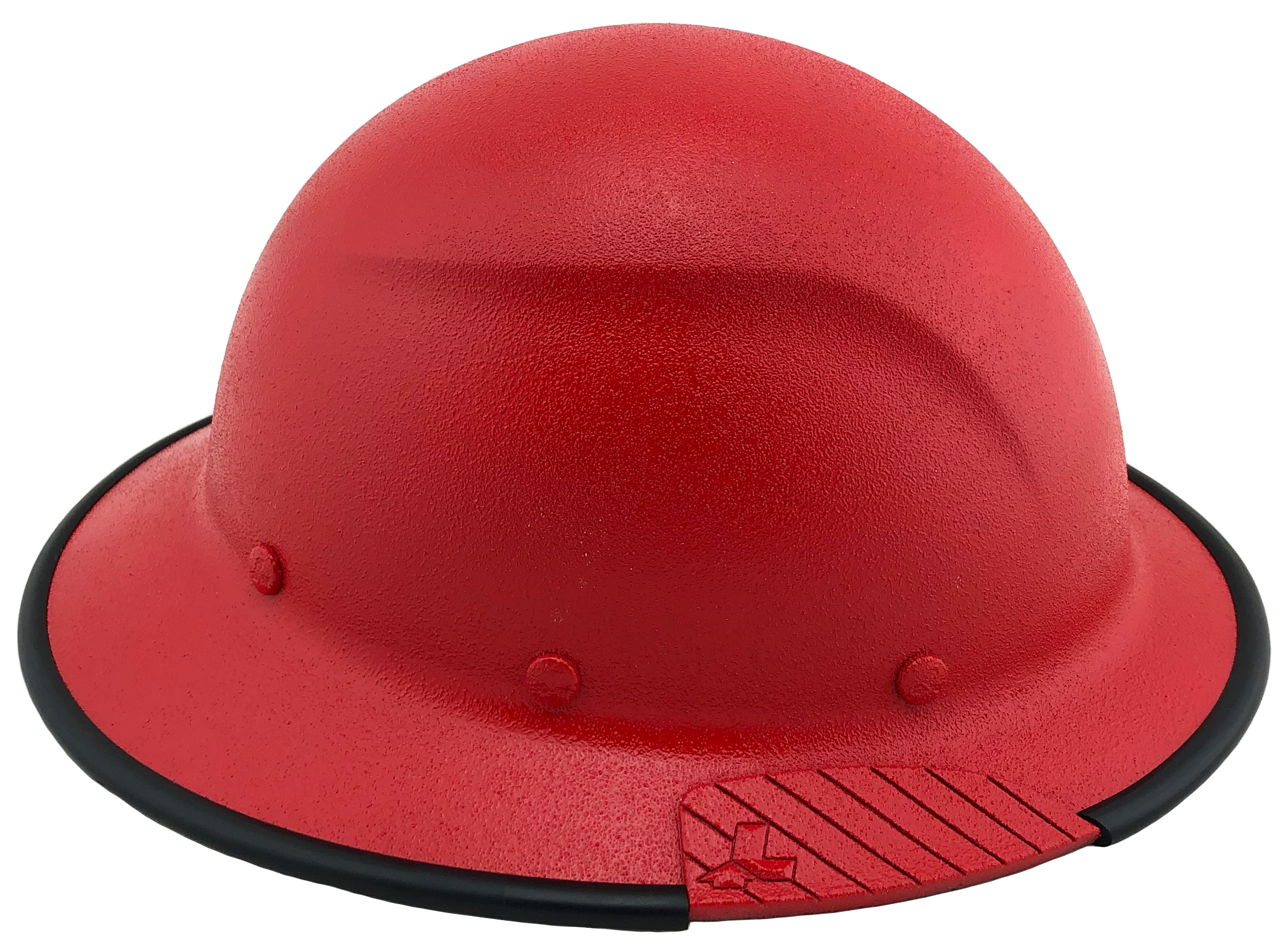DAX Fiberglass Composite Hard Hat - Full Brim Textured Red 