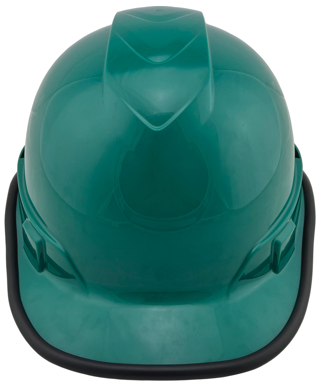 Pyramex Ridgeline Cap Style Hard Hats Green - 6 Point Suspensions with edge Front