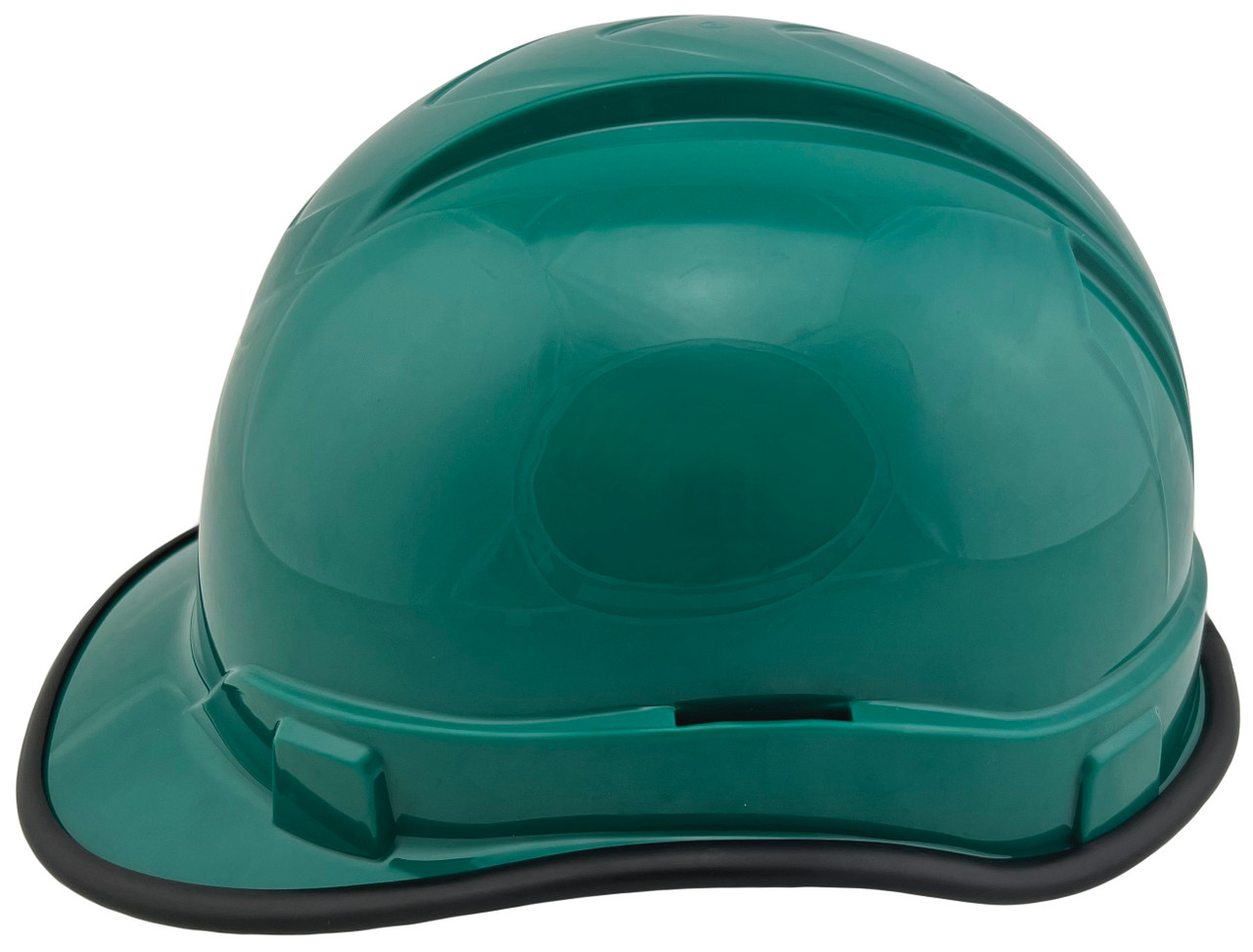 Pyramex Ridgeline Cap Style Hard Hats Green - 6 Point Suspensions with edge Left