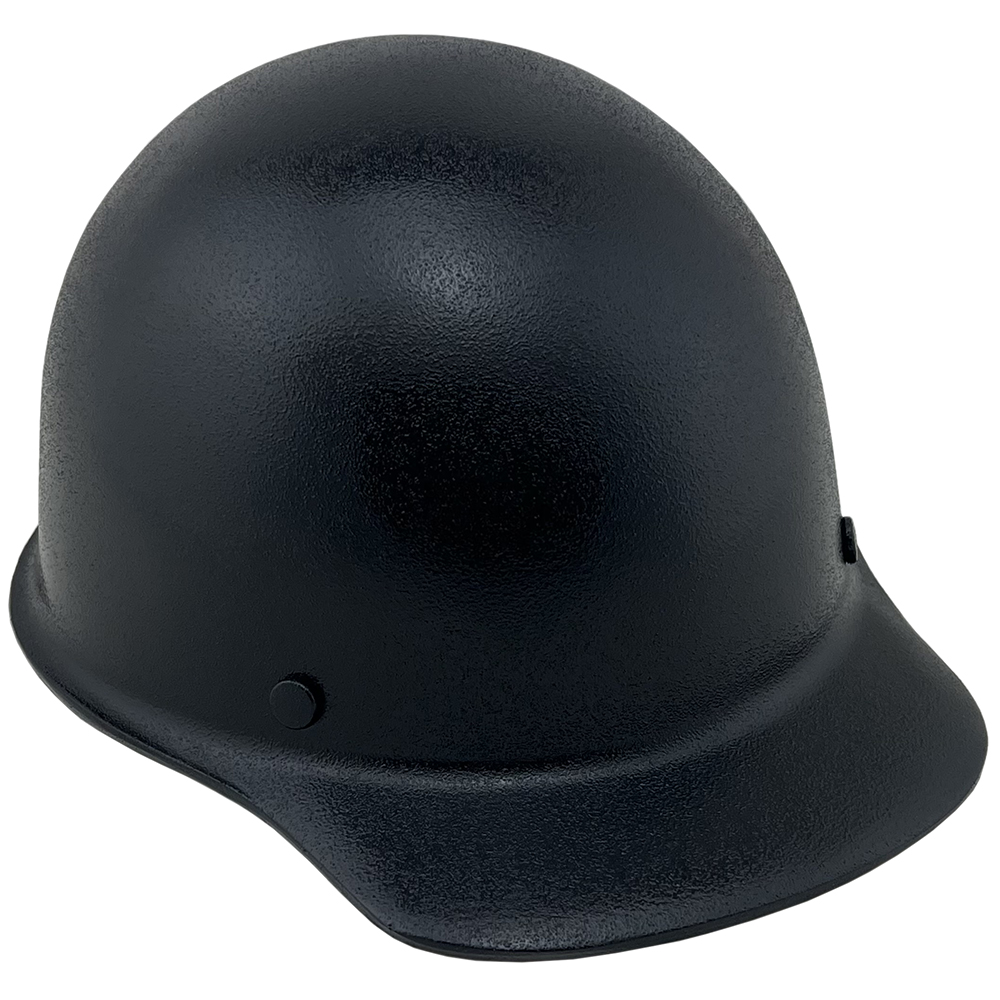 MSA Skullgard (LARGE SHELL) Cap Style Hard Hats with STAZ ON Suspension Textured Gunmetal Black - Oblique Right