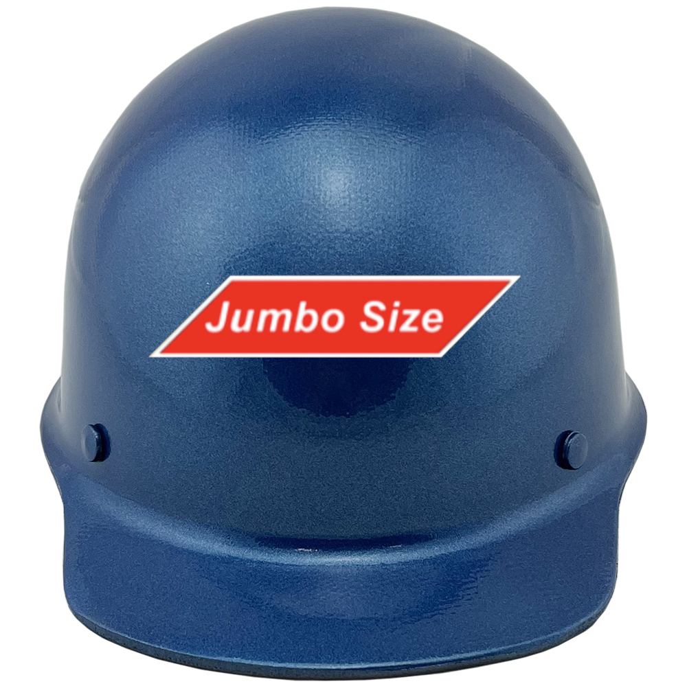 MSA Skullgard (LARGE SHELL) Cap Style Hard Hats with STAZ ON Suspension Metallic Blue - Front