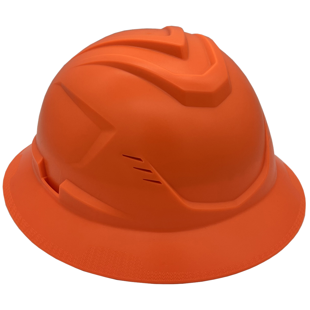MSA Full Brim C1 Vented Hard Hats with 4 Point Ratchet Suspensions