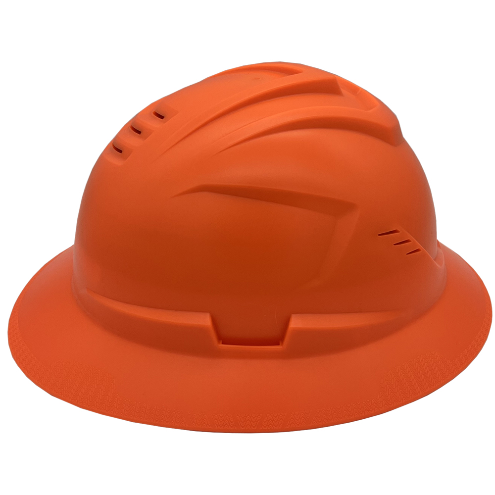 MSA Full Brim C1 Vented Hard Hats with 4 Point Ratchet Suspensions