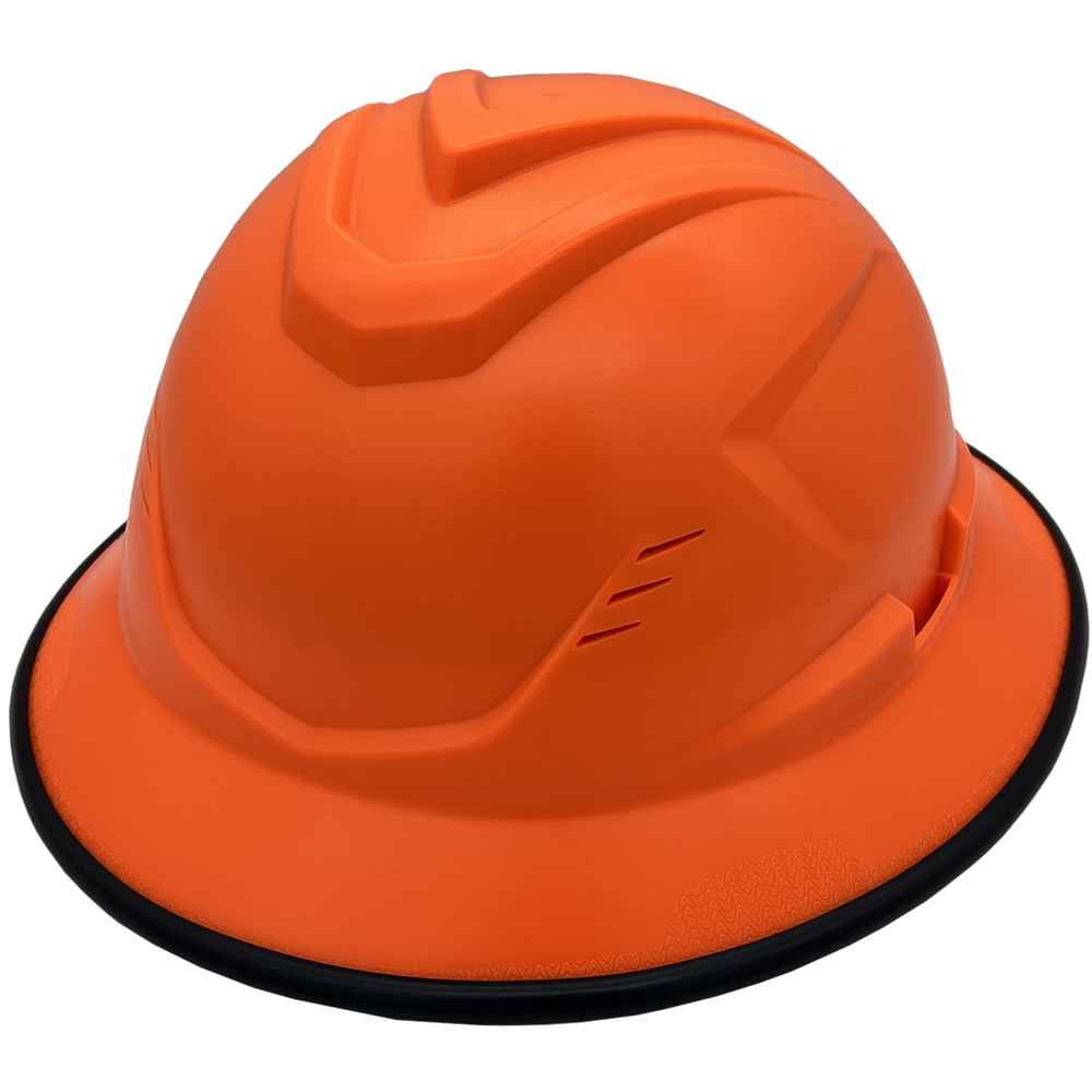 MSA Full Brim C1 Vented Hard Hats with 4 Point Ratchet Suspensions