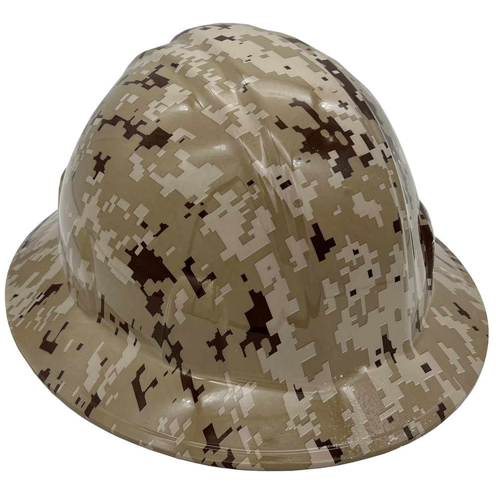 Digital Camo Hard Hats | Full Brim Hydro Dipped Helmets | Tasco