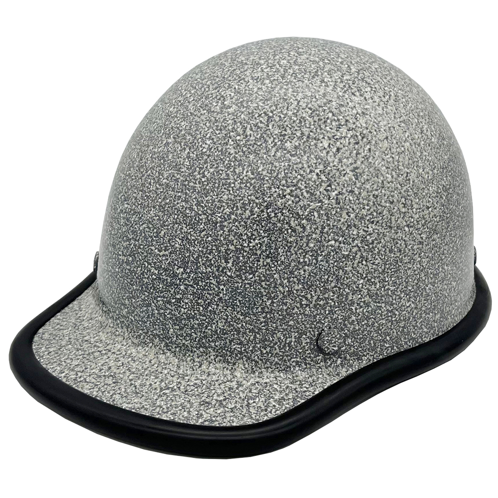MSA Skullgard (LARGE SHELL) Cap Style Hard Hats with STAZ ON Suspension Textured White Stone - Edge Oblique Left