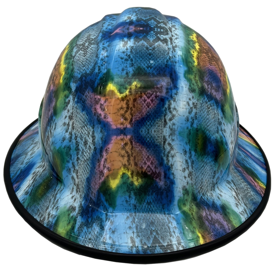 Snakeskin Tie Dye Hydro Full Brim - Edge Front