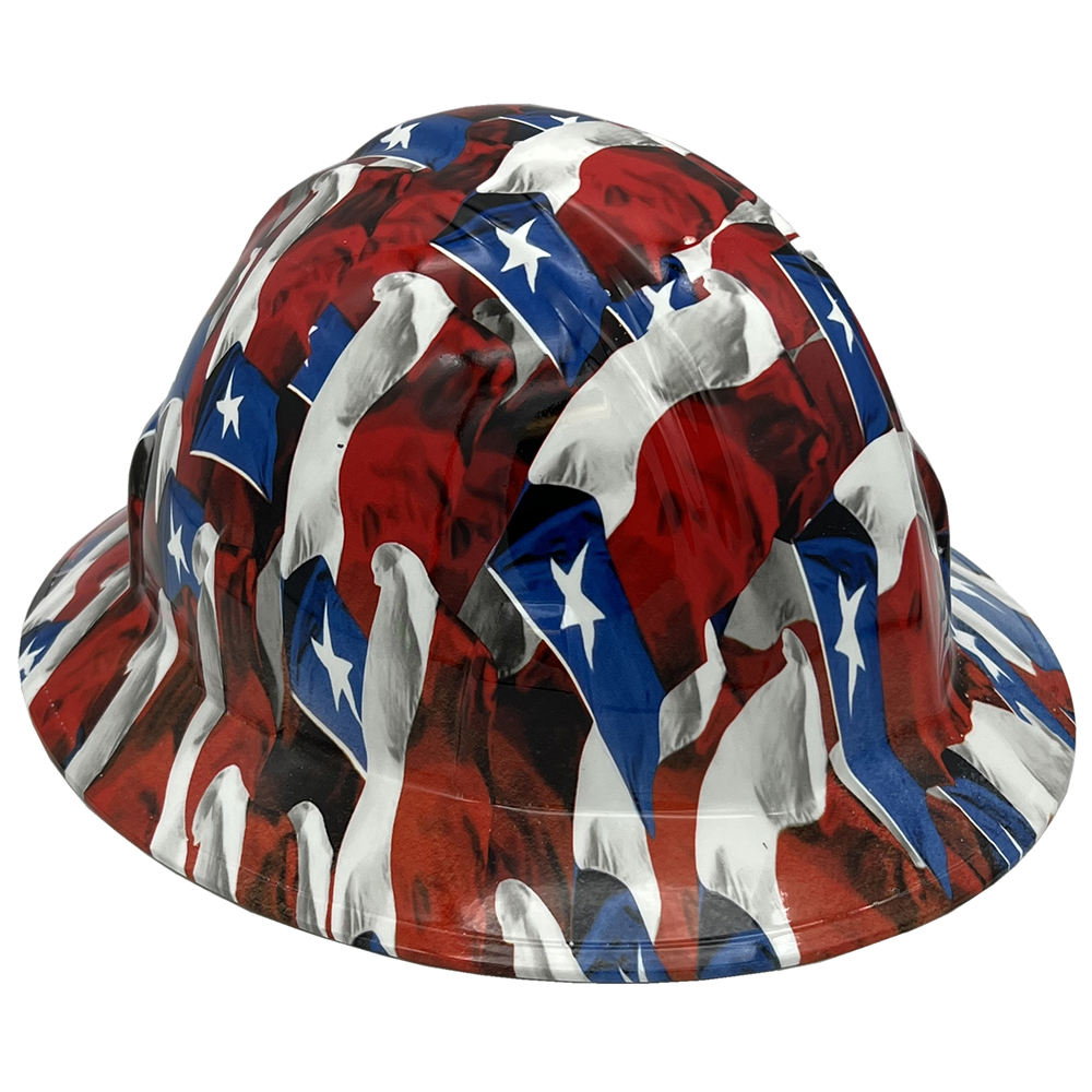 Texas Wavy Flag Hydro Full Brim - Oblique Right