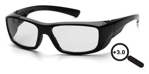 Pyramex Emerge Plus Full Lens Magnification Safety Glasses w/ Clear 2.0 Lens Pyramex Emerge Plus Full Lens Magnification Safety Glasses w/ Clear 2.0 Lens