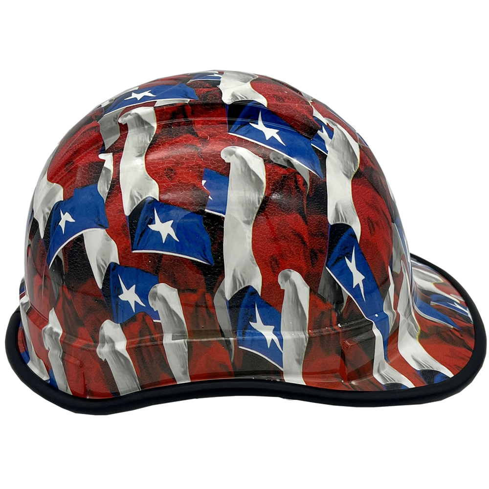 Texas Wavy Flag Hydro Cap Style - Edge Right Texas Wavy Flag Hydro Cap Style - Edge Right