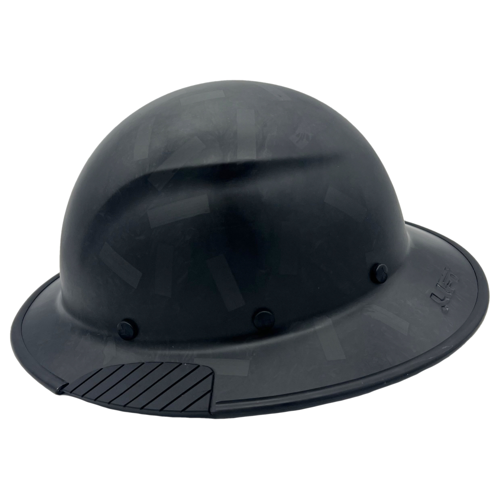 Actual Carbon Fiber Mips Hard Hat Forge Matte Black  - Edge Left