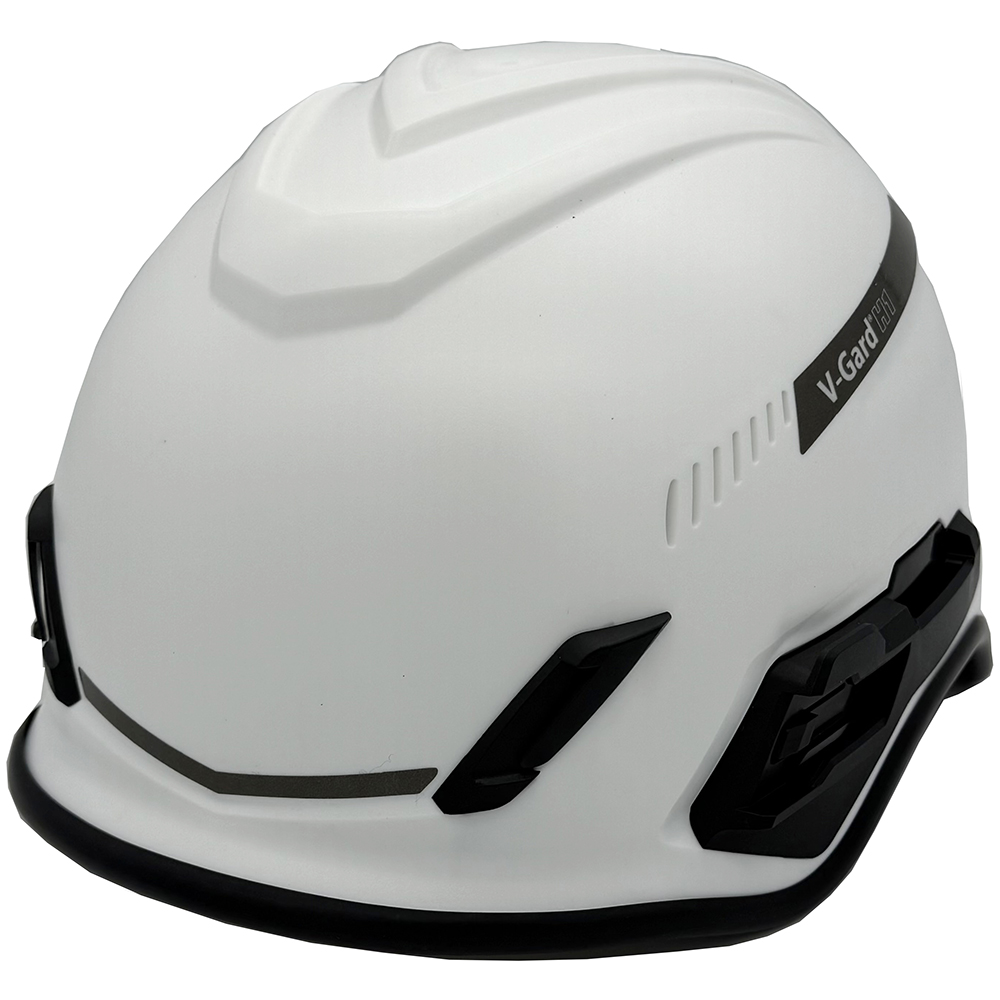 MSA V-Gard H1 Trivent Climbing Helmet White Part #10194783