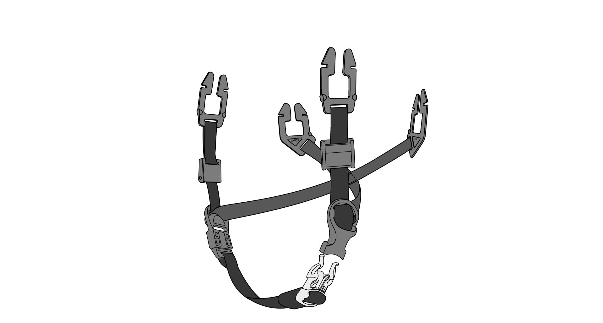 MSA 4 Point Chin Strap for MSA hard hats