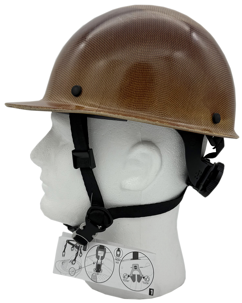 MSA Hard Hat Chin Strap | 4-Point Helmet Retention Strap | Tasco