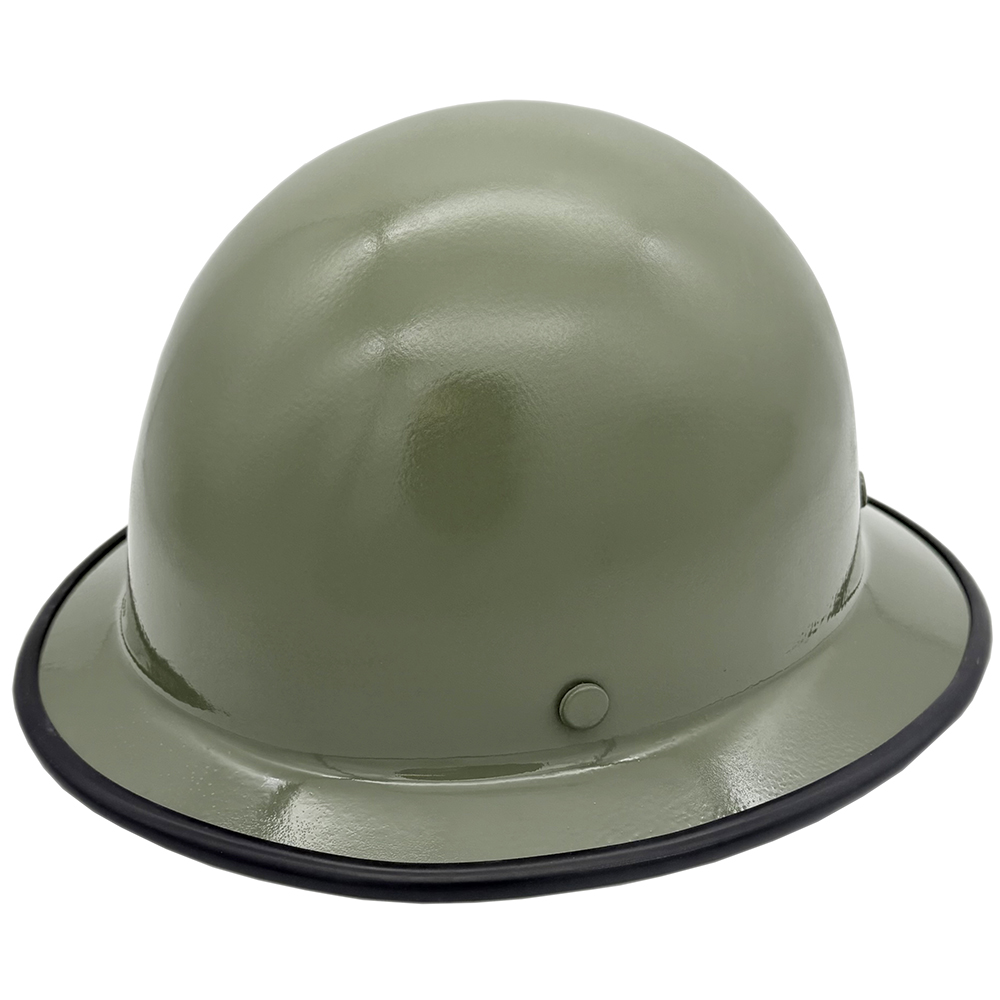 MSA Skullgard Full Brim Hard Hat with Ratchet Suspension Sage Green - Edge Oblique Left