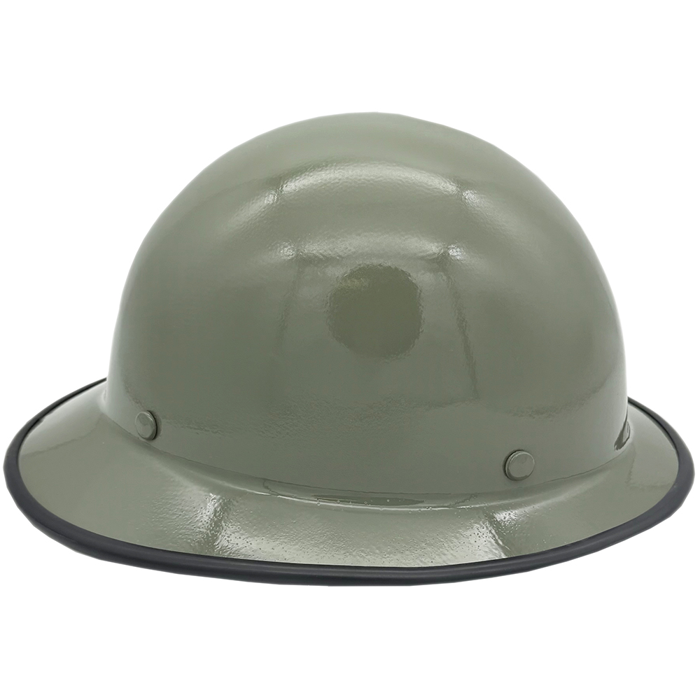 MSA Skullgard Full Brim Hard Hat with Ratchet Suspension Sage Green - Edge Right