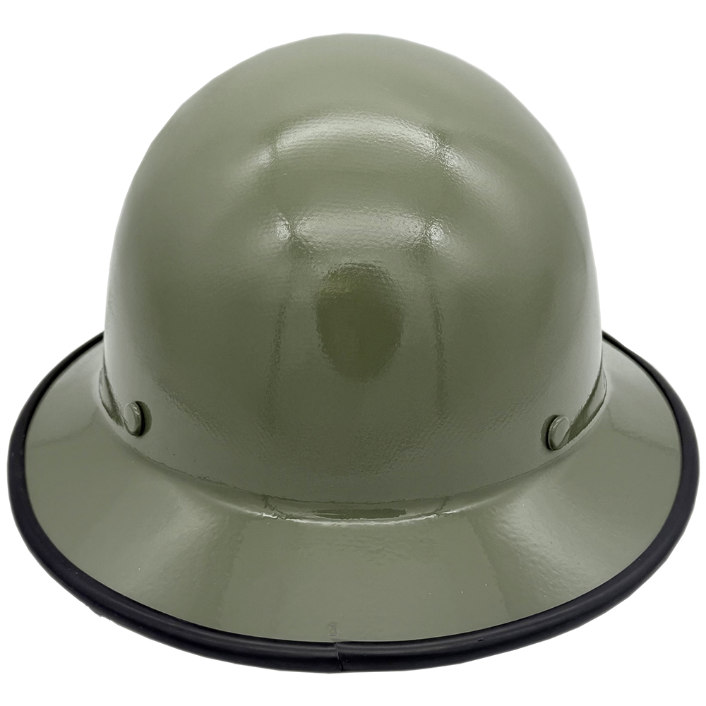 MSA Skullgard Full Brim Hard Hat with STAZ ON Suspension Sage Green - Edge Back