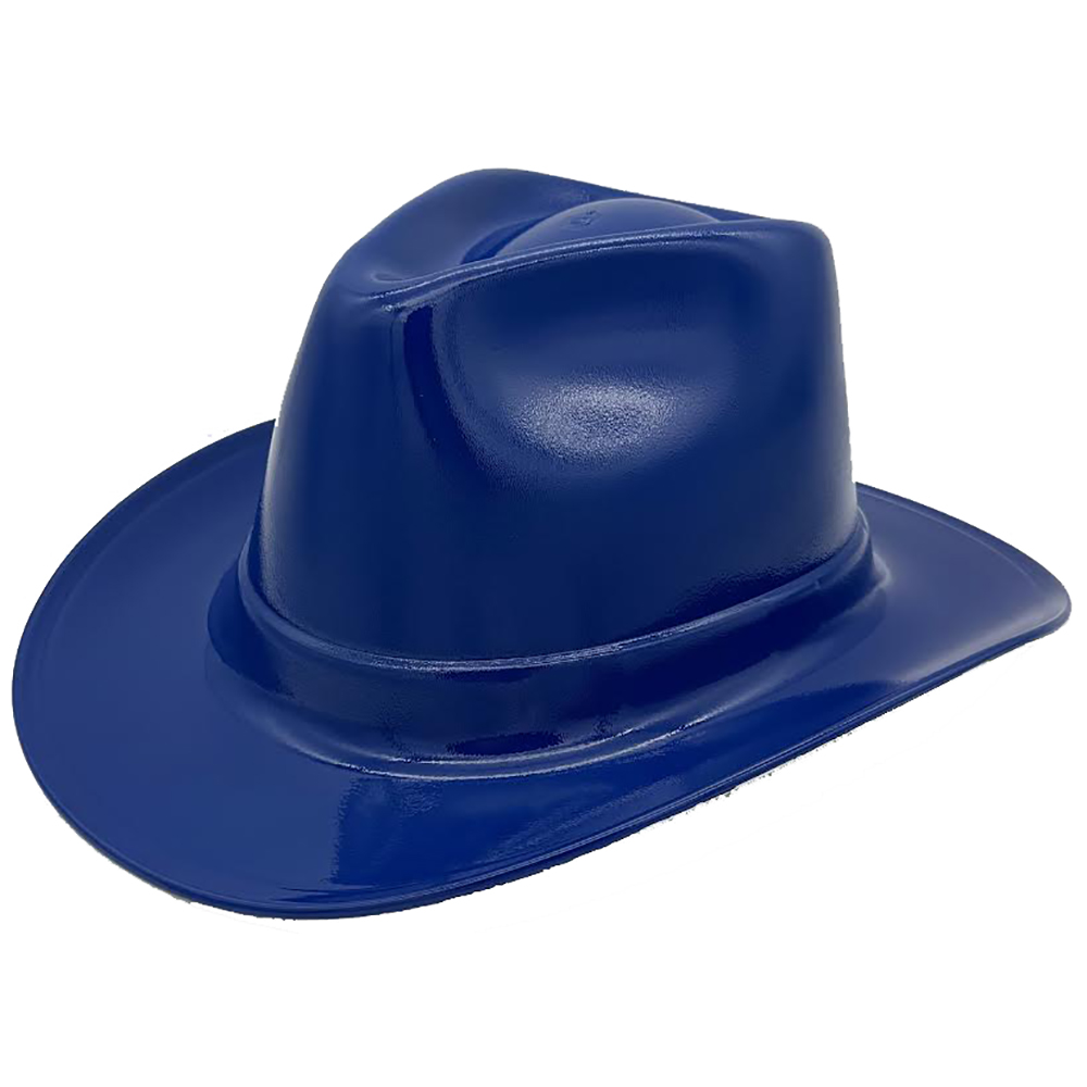 Occunomix Western Cowboy Hard Hats Royal Blue Left Oblique