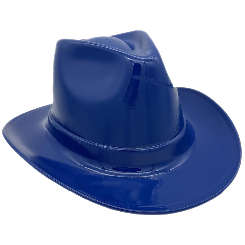 Occunomix Western Cowboy Hard Hats Royal Blue Oblique Right