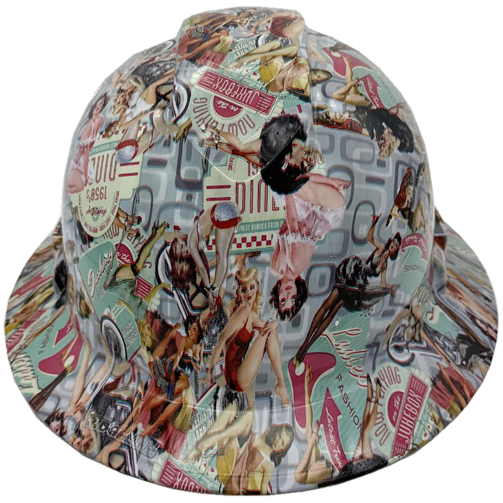 Pyramex Type II T2 Ridgeline Full Brim Hydro Dipped Hard Hat - Front