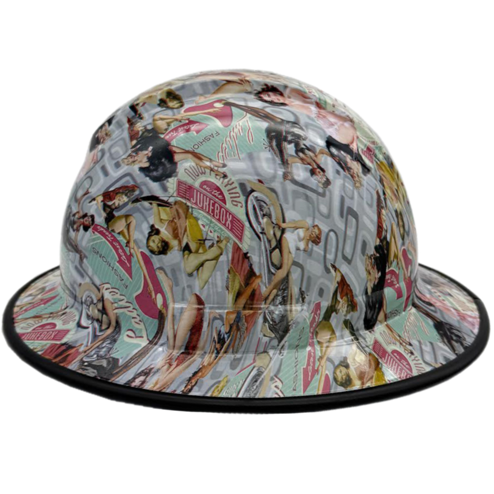Pyramex Type II T2 Ridgeline Full Brim Hydro Dipped Hard Hat - Edge Left