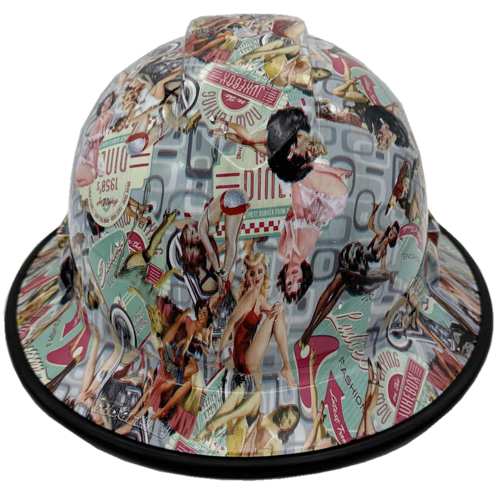 Pyramex Type II T2 Ridgeline Full Brim Hydro Dipped Hard Hat - Edge Front