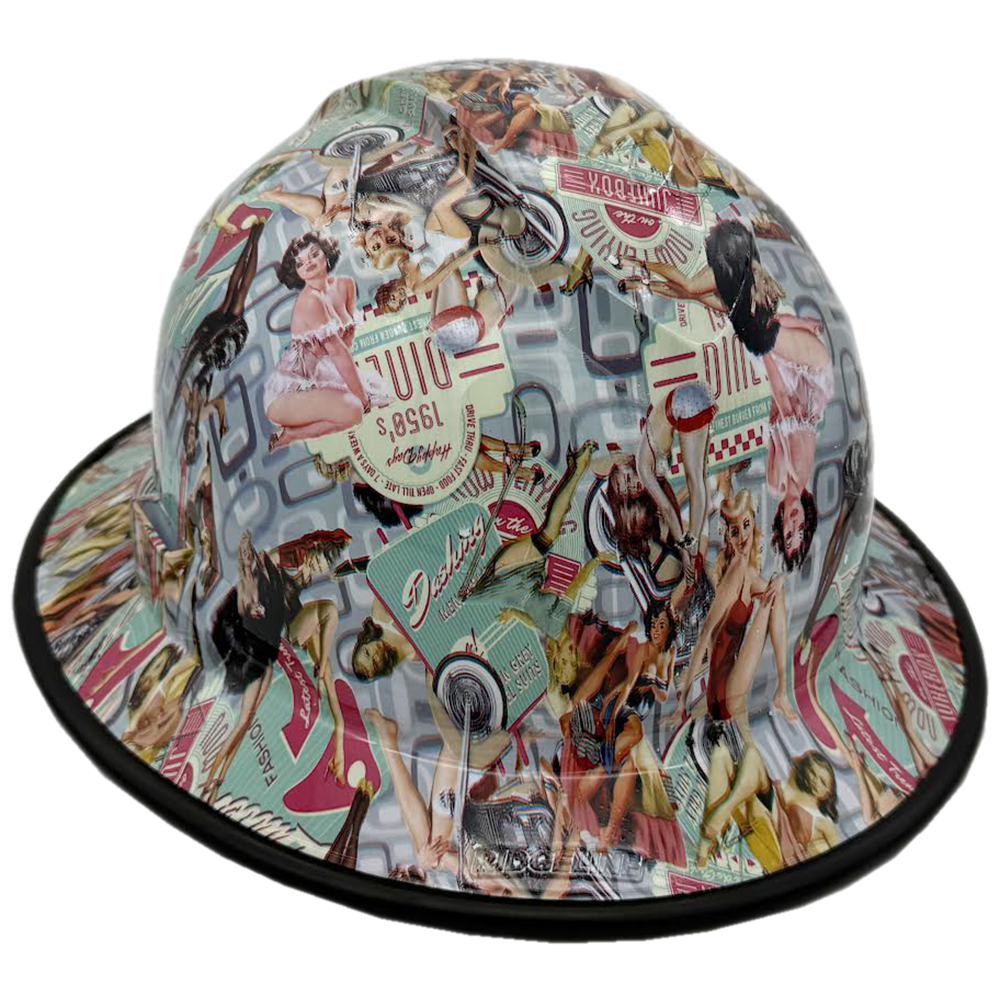 Pyramex Type II T2 Ridgeline Full Brim Hydro Dipped Hard Hat - Edge Oblique Right