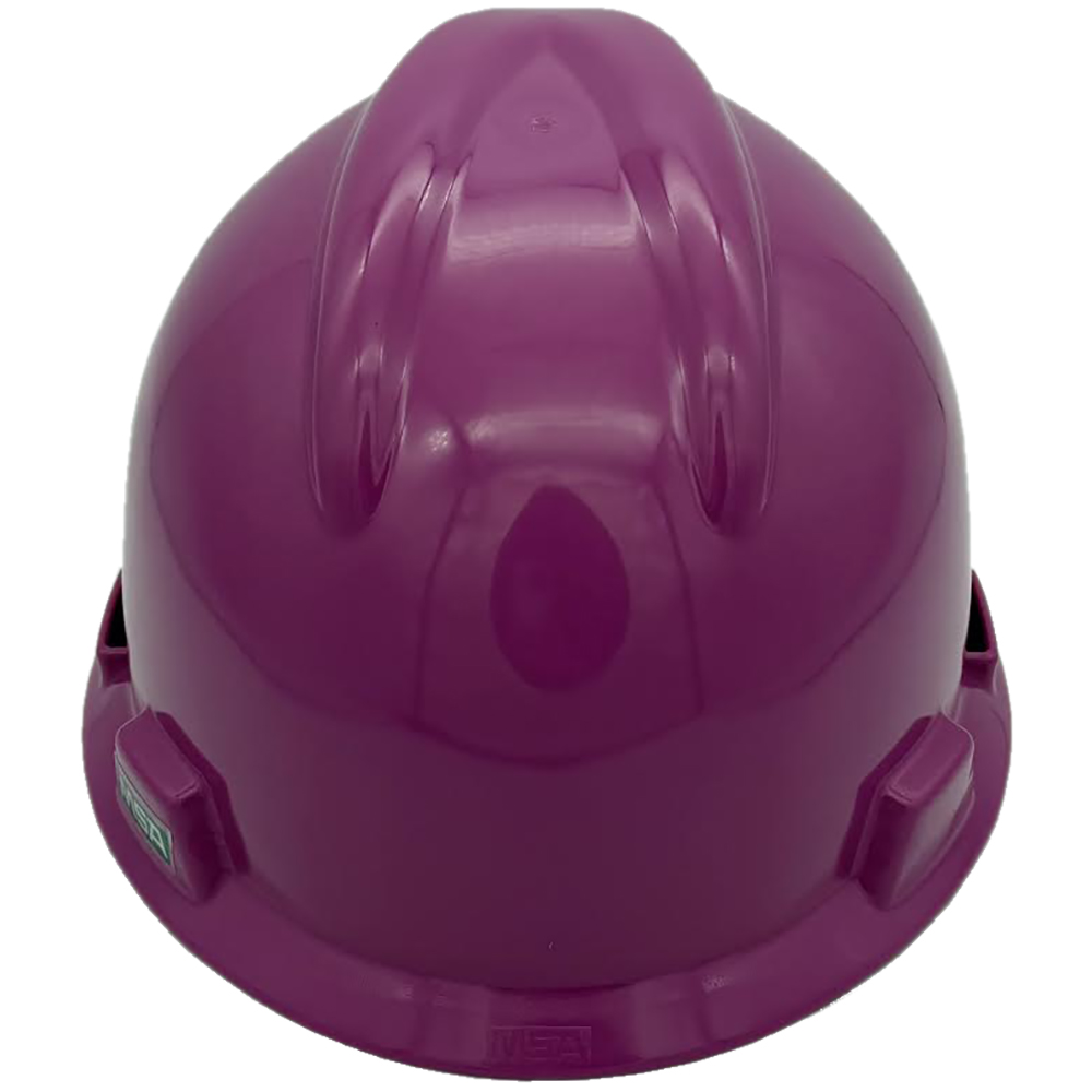 MSA Cap Style Small Hard Hats with Fas-Trac Suspensions Magenta - Back