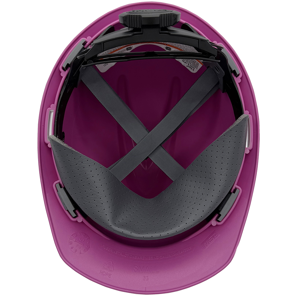 MSA Cap Style Small Hard Hats with Fas-Trac Suspensions Magenta