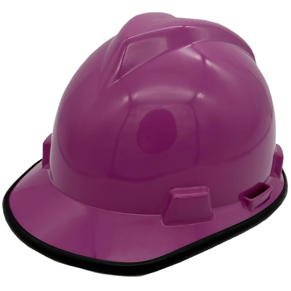 MSA Cap Style Small Hard Hats with Fas-Trac Suspensions Magenta - Edge Oblique Left