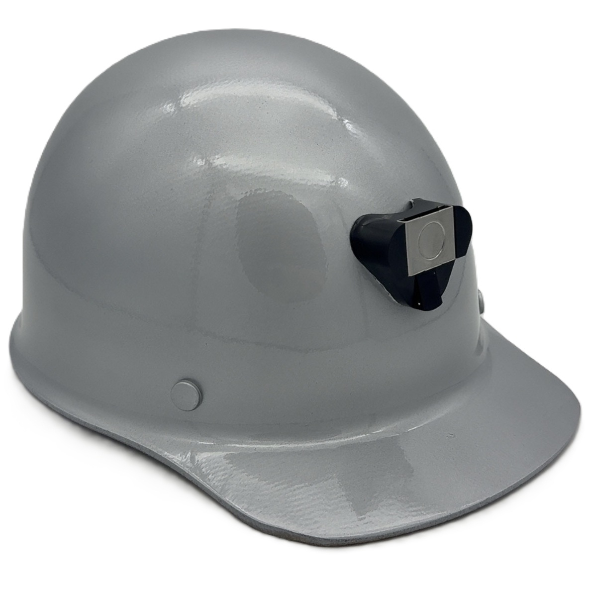 Skullgard Cap Style With Light Clip Ratchet Suspension Silver ~ Oblique Right