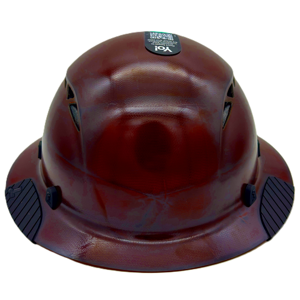 Fiber Reinforced Hard Hat Full Brim Natural Tan - Front View