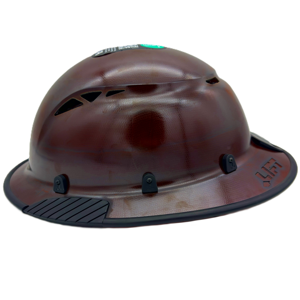 Fiber Reinforced Hard Hat Full Brim Natural Tan - Edge Left View