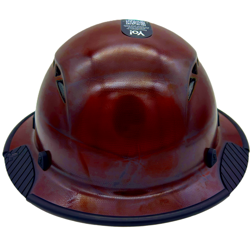 Fiber Reinforced Hard Hat Full Brim Natural Tan - Edge Front View