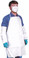 Sunsoft Bib Style Disposable 28x36 White Aprons   pic 1