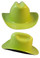 Cowboy Hardhat ~ Hi Viz Green