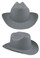 Cowboy Hardhat ~ Gray