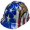 MSA V-Gard American Flag and 2 Eagles Hard Hats - Oblique Left