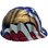 MSA V-Gard American Flag and 2 Eagles Hard Hats - Right