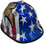 MSA V-Gard American Flag and 2 Eagles Hard Hats - Edge Oblique Right