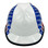 MSA V-Gard with Dual American Flag on Both Sides Hard Hats - Edge Front