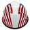 MSA V-Gard with Dual American Flag on Both Sides Hard Hats - Edge Back