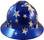 MSA FULL BRIM American Stars and Stripes Hard Hats - Back View