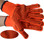 ORANGE String Knit Gloves w/ Black Dots on Both Sides Pic 1
